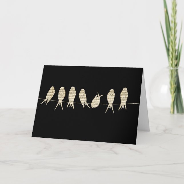 Grußkarte für Musical Birds Karte (Vorderseite)