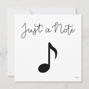 Grußkarte für Musikalische Note Mitteilungskarte