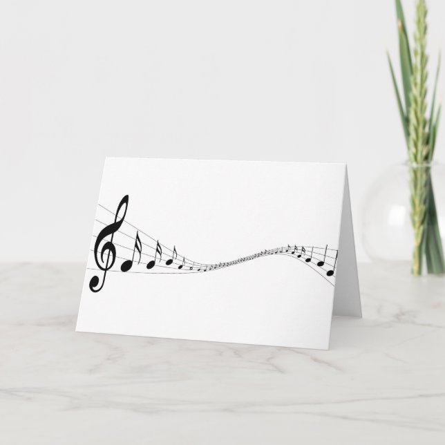 Grußkarte für Musikfreunde Karte (Vorderseite)