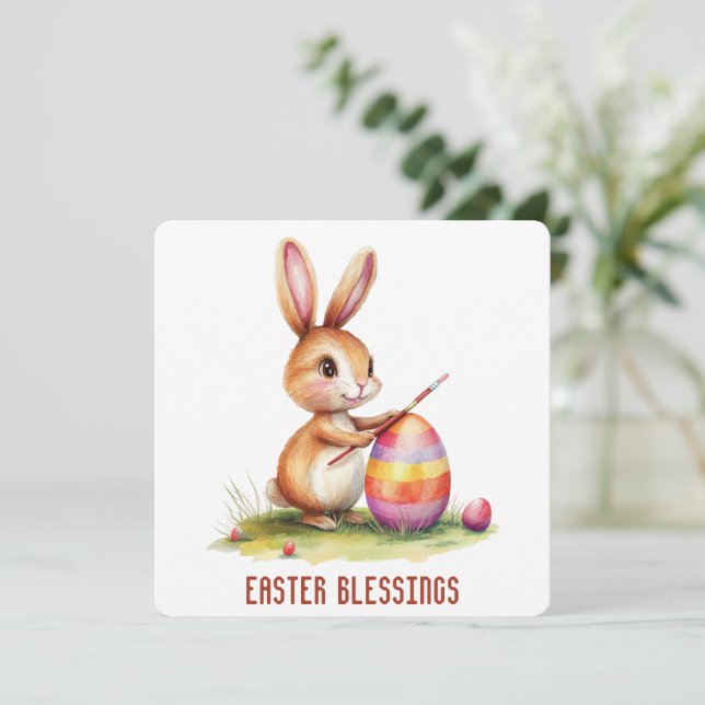 Grußkarte für Ostern Dankeskarte (Stehend Vorderseite)