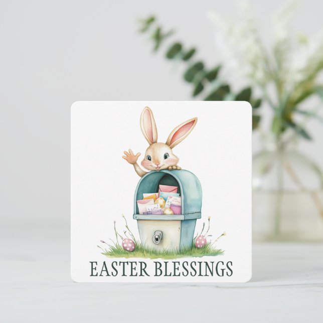 Grußkarte für Ostern Dankeskarte (Stehend Vorderseite)