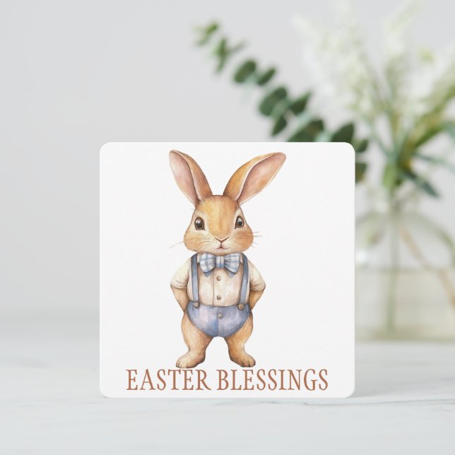 Grußkarte für Ostern Dankeskarte (Stehend Vorderseite)