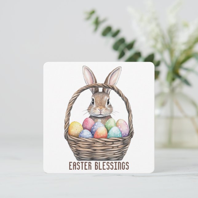 Grußkarte für Ostern Dankeskarte (Stehend Vorderseite)