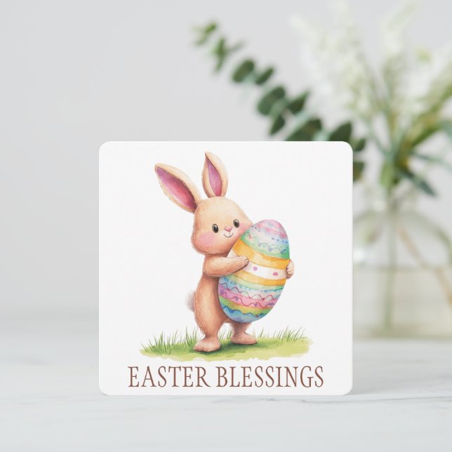 Grußkarte für Ostern Dankeskarte (Stehend Vorderseite)