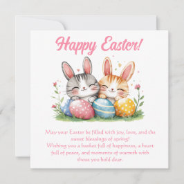 Grußkarte für Ostern Feiertagskarte