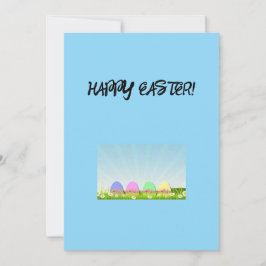 Grußkarte für Ostern Feiertagskarte