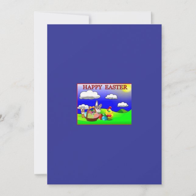 Grußkarte für Ostern Feiertagskarte (Vorderseite)