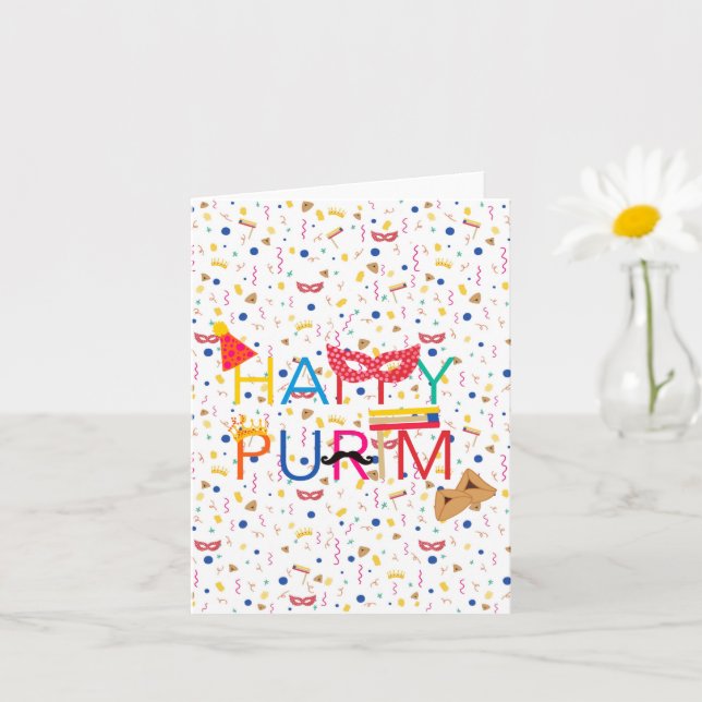 Grußkarte für Purim Karte (Kleine Pflanze)