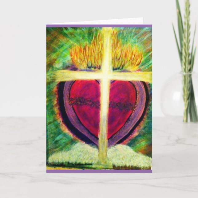 Grußkarte für Sacred Heart Karte (Vorderseite)
