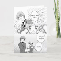 Grußkarte für Shoujo Manga-Fan