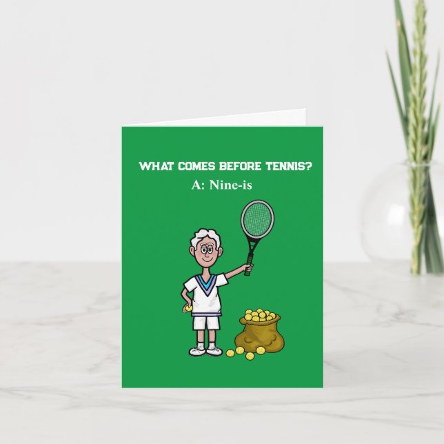 Grußkarte für Tennis-Rente Karte (Vorderseite)