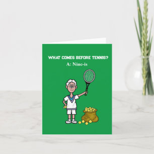 Grußkarte für Tennis-Rente Karte