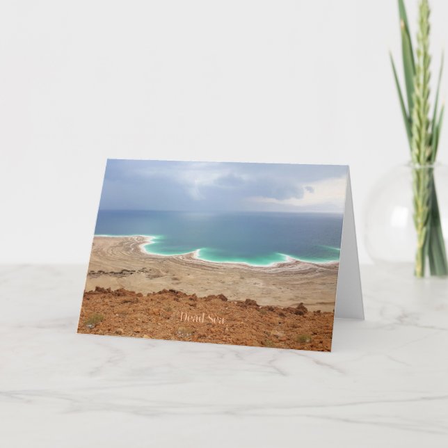 Grußkarte für Totes Meer Karte (Vorderseite)