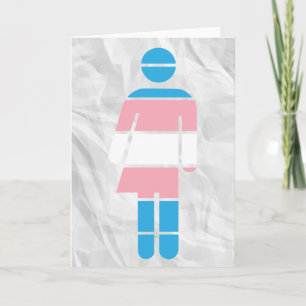 Grußkarte für transsexuelle Frau Karte