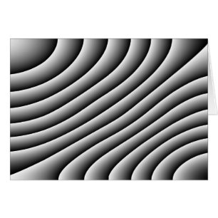 Grußkarte für Vintage Wavy Lines