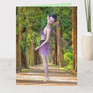 Grußkarte für WALDFAIRY MÄDCHEN Karte