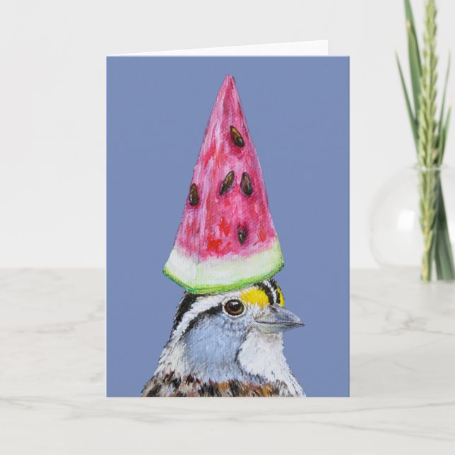 Grußkarte für Wassermelonen Karte (Vorderseite)