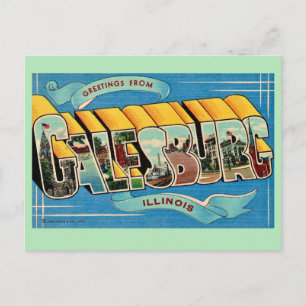 Grußkarte Galesburg Illinois Postkarte