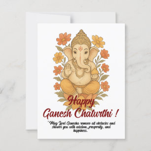 Grußkarte Ganesh Chaturthi Postkarte