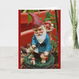 Grußkarte - Garten Gnome Karte