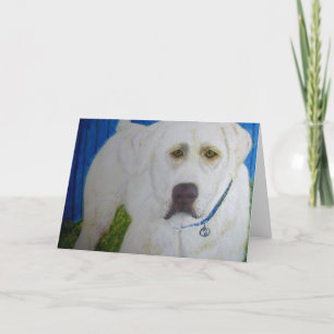 Grußkarte, gelbes Labrador Retriever Karte