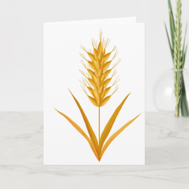 Grußkarte Golden Wheat Karte (Vorderseite)