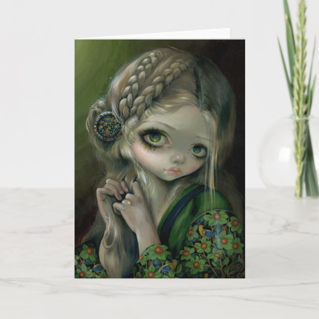 Grußkarte "Guinevere hatte grüne Augen" Karte (Vorderseite)