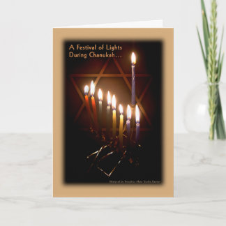 Grußkarte - Happy Chanukah Feiertagskarte