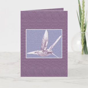 Grußkarte "Happy Easter Hummingbird" Karte