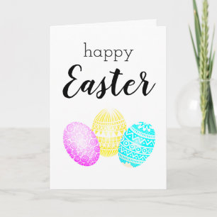 Grußkarte "Happy Oaster Pastel Egg" Karte
