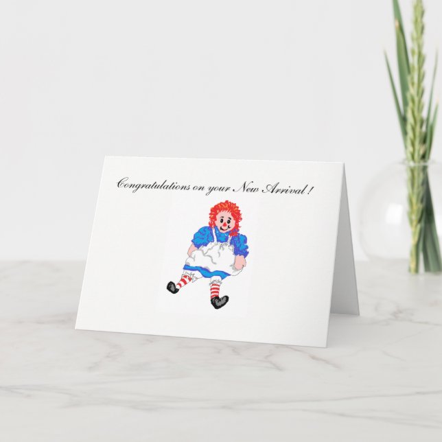 Grußkarte Herzlichen Glückwunsch zu Ihrem Baby Gir Karte (Vorderseite)