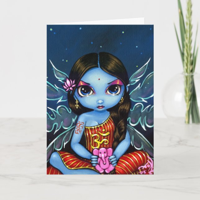Grußkarte "Hindu Fairy" Karte (Vorderseite)