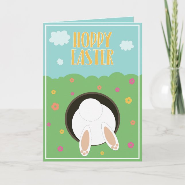 Grußkarte "Hoppy Oaster" individuell anpassbar Karte (Vorderseite)