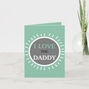 Grußkarte - I LIEBE YOU DADDY Karte