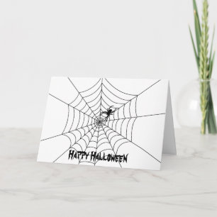 Grußkarte im SpiderwebHalloween - Leere Karte