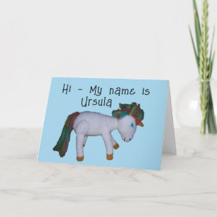 Grußkarte - Inspirierendes Einhorn Dankeskarte