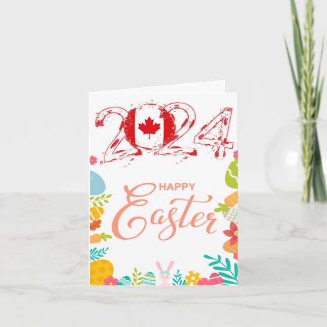 Grußkarte "Kanada" für Ostern 2024 Karte (Vorderseite)