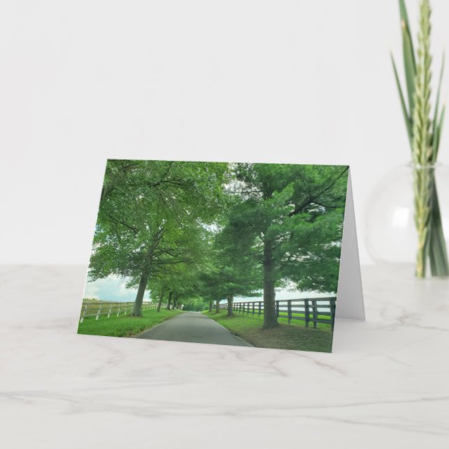 Grußkarte Kentucky Road Karte (Vorderseite)