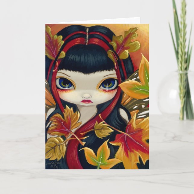 Grußkarte "Kleine Herbstleaves" Karte (Vorderseite)