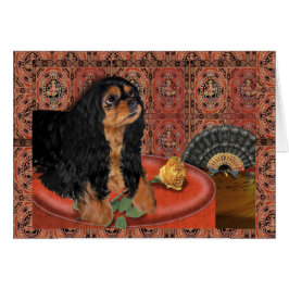 Grußkarte, König Charles Cavalier Spaniel