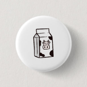Grußkarte, Kuhmilchkarte, lustige Karte Button