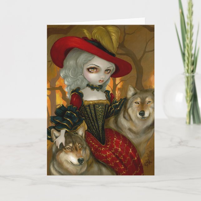 Grußkarte "Loup-Garou: d'Automne" Karte (Vorderseite)