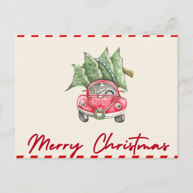 Grußkarte MERRY CHRISTMAS Postkarte (Vorderseite)