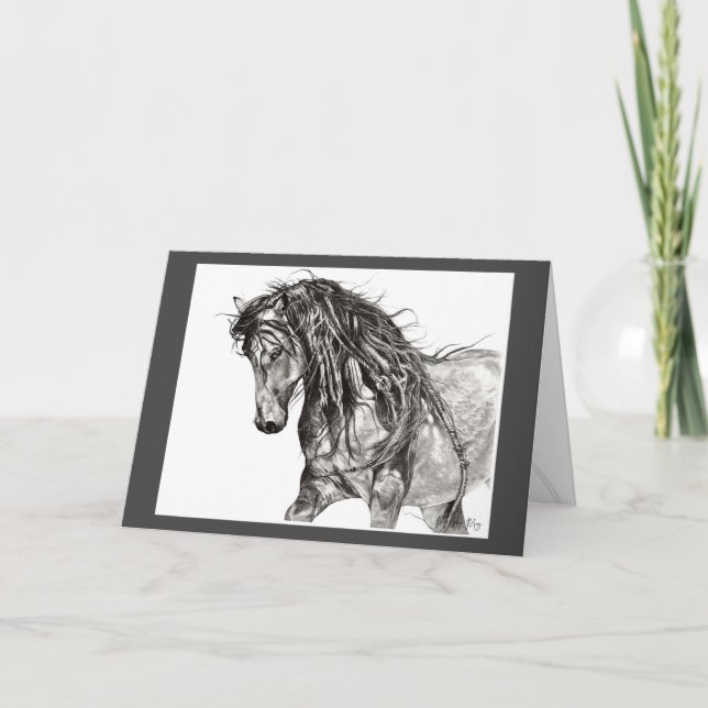 Grußkarte "Mesteño" Karte (Vorderseite)