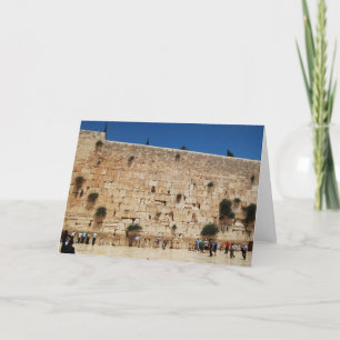 Grußkarte mit der Western Wall Karte