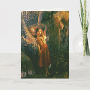 Grußkarte mit Gaston Bussiere-Gemälde Karte