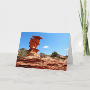 Grußkarte mit geflecktem Rock Karte