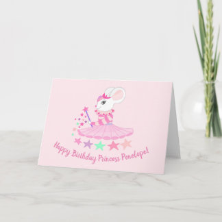 Grußkarte mit Mouse Princess Design Karte