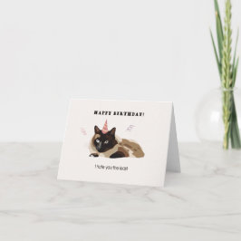 Grußkarte mit wütender Katze Karte
