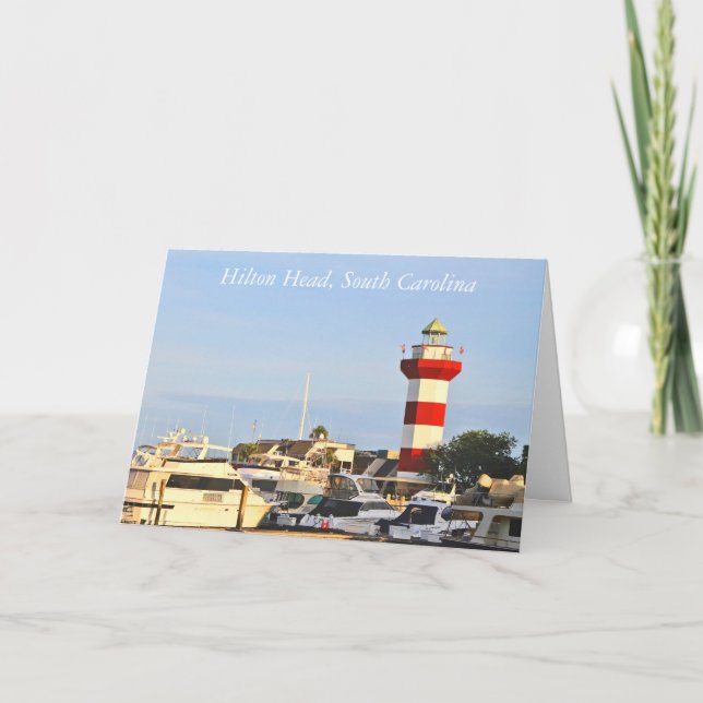 Grußkarte, Note Card, Danke, Hilton Head Dankeskarte (Vorderseite)